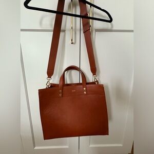 MARK & GRAHAM ESSENTIAL LEATHER TOTE